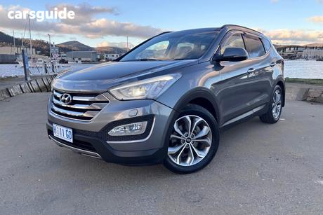 Grey 2014 Hyundai Santa FE Wagon Highlander Crdi (4X4)