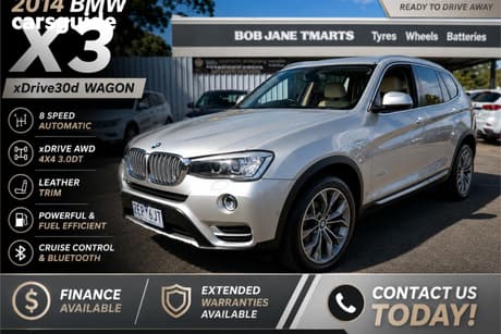 Silver 2014 BMW X3 Wagon Xdrive 30D