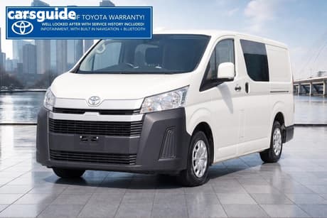 White 2022 Toyota HiAce Van Lwb (4 Door Option)