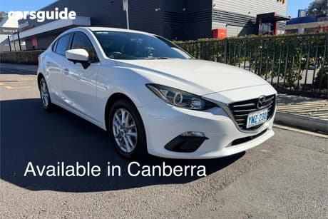 White 2014 Mazda 3 Sedan Maxx