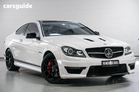 White 2014 Mercedes-Benz C63 Coupe Amg Edition 507