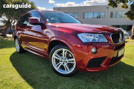 Red 2011 BMW X3 Wagon Xdrive 20D Lifestyle