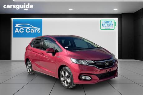 Pink 2019 Honda Fit Hatch HYBRID W/ CRUISE CONTROL HONDA SENSING