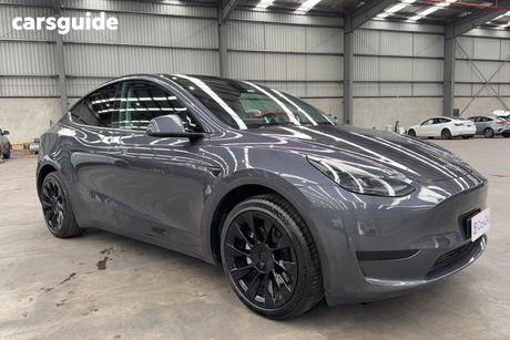 Grey 2023 Tesla Model Y Wagon Rear-Wheel Drive
