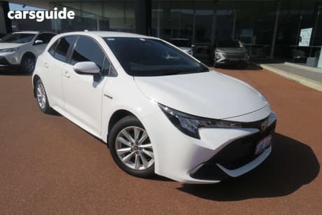 White 2022 Toyota Corolla Hatchback Ascent Sport Hybrid