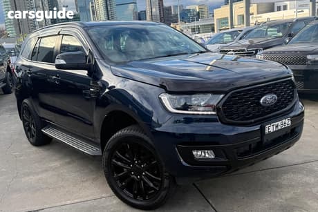 Blue 2022 Ford Everest Wagon Sport (4Wd)