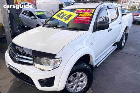 White 2013 Mitsubishi Triton Double Cab Utility Glx (4X4)
