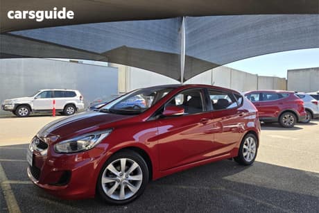 Red 2018 Hyundai Accent Hatchback Sport
