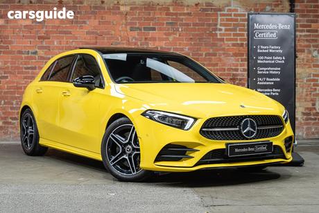 Yellow 2022 Mercedes-Benz A250 Hatchback 4Matic