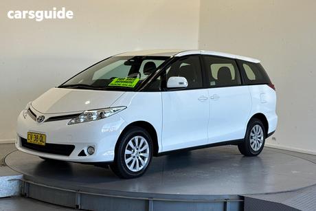 White 2019 Toyota Tarago Wagon Gli