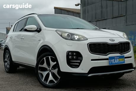 White 2017 Kia Sportage Wagon Gt-Line (Awd)