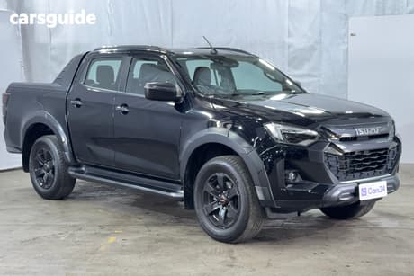Black 2024 Isuzu D-MAX Crew Cab Utility X-Terrain (4X4)