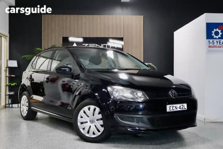 Black 2012 Volkswagen Polo Hatchback Trendline