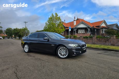 Grey 2015 BMW 520D Sedan Luxury Line