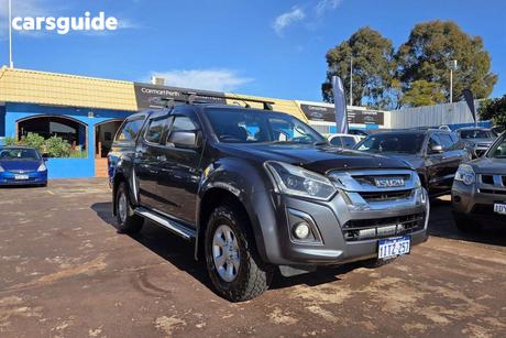 Grey 2017 Isuzu D-MAX Crew Cab Utility Ls-M Hi-Ride (4X4)