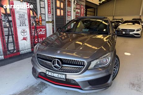 Grey 2015 Mercedes-Benz CLA250 Coupe Sport 4Matic