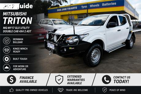 White 2017 Mitsubishi Triton Dual Cab Utility Glx (4X4)