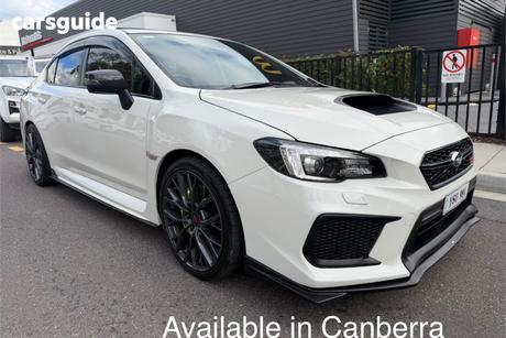 White 2018 Subaru WRX Sedan Sti Premium (Awd)