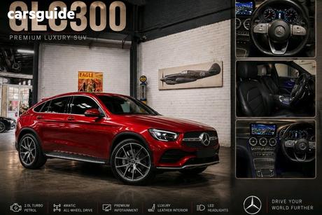 Red 2022 Mercedes-Benz GLC300 Coupe 4Matic