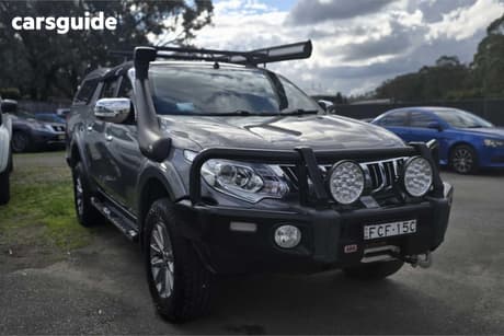 Grey 2016 Mitsubishi Triton Dual Cab Utility Gls (4X4)