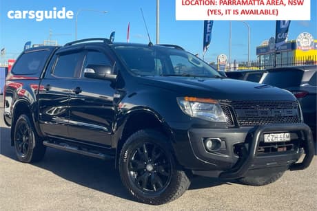 Black 2015 Ford Ranger Crew Cab Utility Wildtrak 3.2 (4X4)