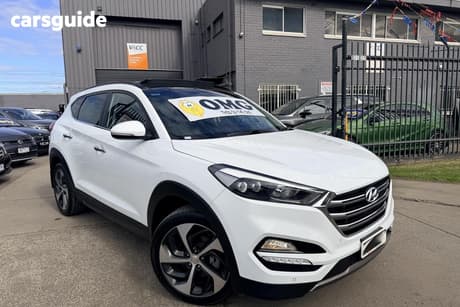 White 2016 Hyundai Tucson Wagon Highlander (Awd)