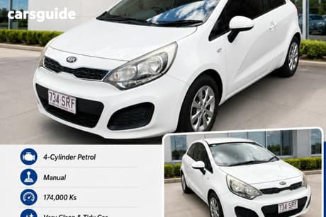 White 2012 Kia RIO Hatchback S