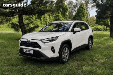 White 2024 Toyota RAV4 Wagon Gx (2Wd) Hybr Full Size Spare