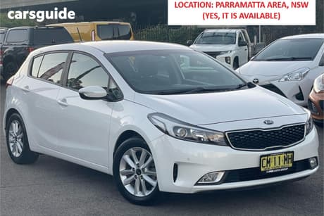 White 2017 Kia Cerato Hatchback S Premium