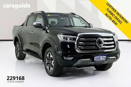 Black 2023 GWM UTE Dual Cab Utility Cannon-L (4X4)