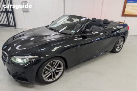 Black 2017 BMW 220I Convertible M Sport