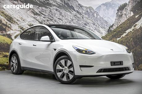White 2022 Tesla Model Y Wagon Rear-Wheel Drive