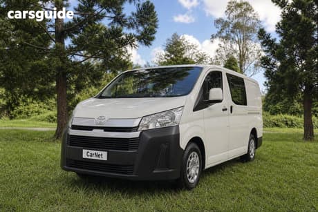 White 2021 Toyota HiAce Van Lwb (4 Door Option)