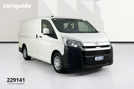 White 2020 Toyota HiAce Van Lwb