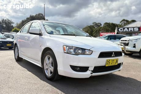White 2008 Mitsubishi Lancer Sedan Vr