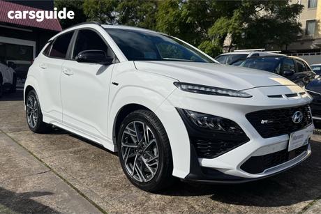 White 2020 Hyundai Kona Wagon N Line Premium Srf (Awd)