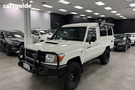 White 2014 Toyota Landcruiser Wagon Workmate (4X4)