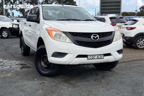 White 2013 Mazda BT-50 Dual Cab Utility Xt (4X2)