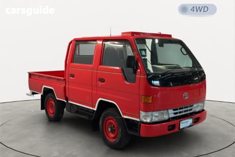 Red 1998 Toyota Toyoace Ute Tray DUAL CAB