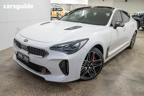 White 2021 Kia Stinger Sedan Gt (Black Leather)