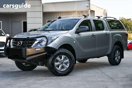 Silver 2018 Mazda BT-50 Dual Cab Utility Xt (4X4)