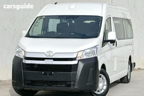 White 2023 Toyota HiAce Bus Slwb Commuter (12 Seats)