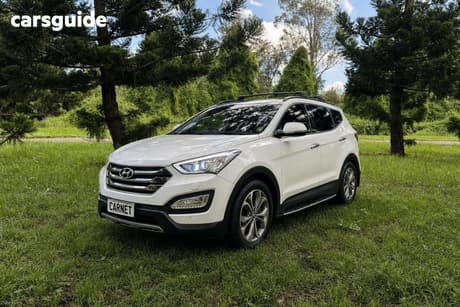 White 2015 Hyundai Santa FE Wagon Highlander Crdi (4X4)