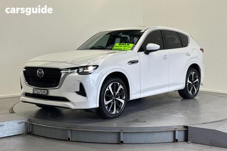 White 2024 Mazda CX-60 Wagon P50E Azami Phev