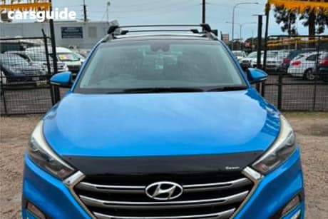 Blue 2015 Hyundai Tucson Wagon Highlander (Awd)