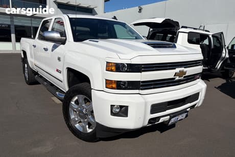 White 2018 Chevrolet Silverado Crew Cab Utility 2500 Ltz Custom Sport Edition
