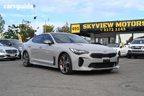 Grey 2018 Kia Stinger Sedan Gt (Black Leather)