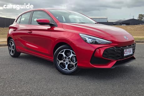 Red 2025 MG MG3 Hatchback Essence Hybrid+