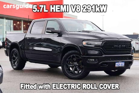Black 2022 RAM 1500 Crew Cab Utility Limited