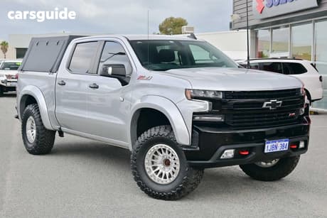 Silver 2022 Chevrolet Silverado Crew Cab Utility 1500 Lt Trail Boss